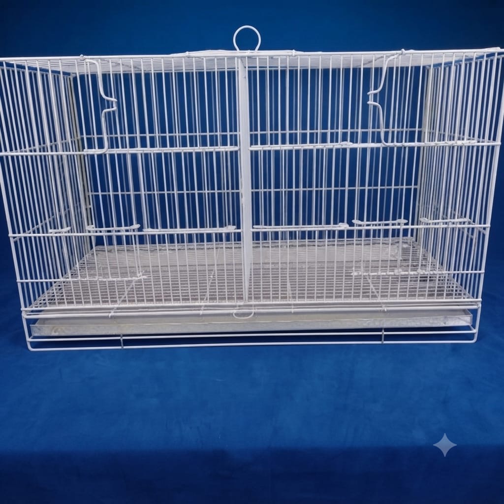 Jaula Criadora  de 65cm con Puertas Para Comedero Exterior de Guillotina